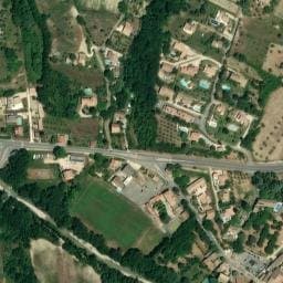 Vue satellite de Stade de Mollans-sur-Ouvèze à Mérindol-les-Oliviers