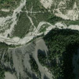 Vue satellite de Abri des eaux chaudes à Prads-Haute-Bléone