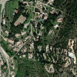 Vue satellite de Camping Horizon à Les Mages