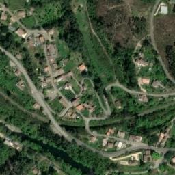 Vue satellite de Le Font de Merle à La Grand-Combe