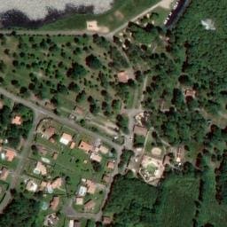 Vue satellite de Camping Huttopia Lac d’Aureilhan-Mimizan à Aureilhan