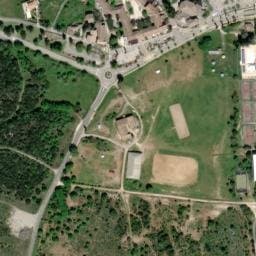 Vue satellite de Camping Résidence Club "Les Dolmens" à Méjannes-le-Clap