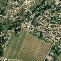 Vue satellite de Aire de Camping-Car Saint-Laurent-de-Carnols à Cornillon