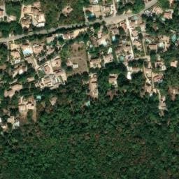 Vue satellite de Camping Capfun le Beauregard à Mornas