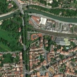 Vue satellite de Aire de camping-car de Agen à Agen