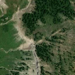 Vue satellite de Cabanes de Maraval à Villars-Colmars