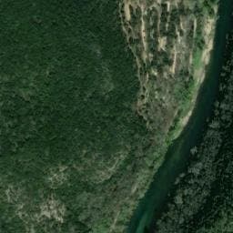 Vue satellite de Les bords de Cèze à Cornillon