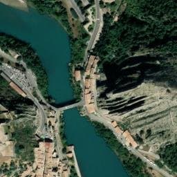 Vue satellite de Aire de camping-car à Entrepierres à Entrepierres