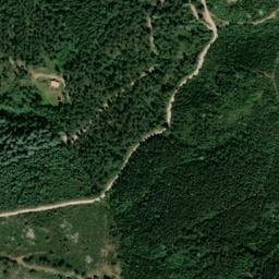 Vue satellite de Gîte forestier de Couais à Éourres