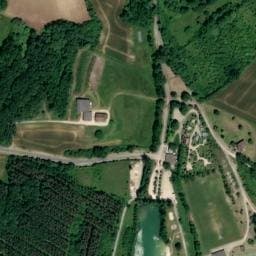 Vue satellite de La Base de Loisirs et Camping du Malivert à Labarthe