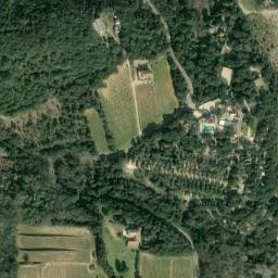 Vue satellite de Camping Yelloh Village les Cascades à Saint-André-d'Olérargues