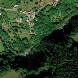 Vue satellite de Gîte d'étape de Roya "Ma Vieille école" à Péone