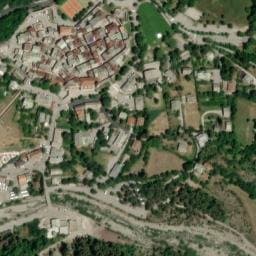 Vue satellite de Aire camping-cars de Colmars-les-Alpes à Beauvezer