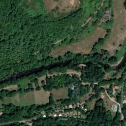 Vue satellite de Camping La Prade à Saint-Christophe