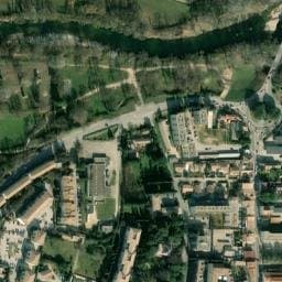 Vue satellite de Aire de camping-car à Saint-Gervais à Saint-Gervais