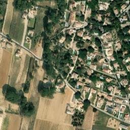 Vue satellite de Les Bergassons Nord à Laudun-l'Ardoise