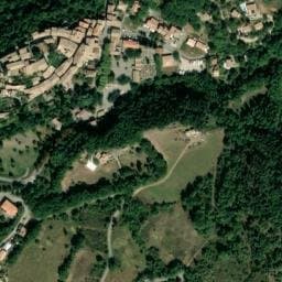 Vue satellite de Gîte communal de Thoard à Thoard