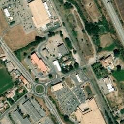 Vue satellite de Aire de camping-car à Volonne (2) à Volonne