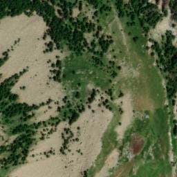 Vue satellite de Cabanes de Mouriès à Colmars