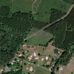 Vue satellite de Camping à la ferme Maia à Saint-Julien-en-Born