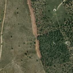 Vue satellite de Bories du  Jas des Terres du Roux à Les Omergues