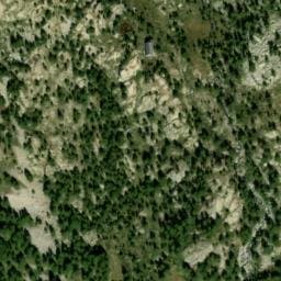 Vue satellite de Refuge de la Cougourde à Saint-Martin-Vésubie