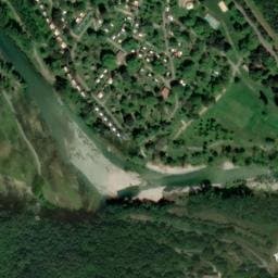 Vue satellite de Camping les Plans à Thoiras-Corbès