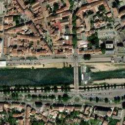 Vue satellite de Aire de camping-car à Alès à Alès