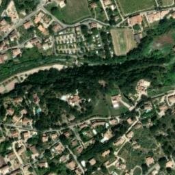 Vue satellite de Camping municipal Roquefiguier à Beaumes-de-Venise