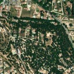 Vue satellite de Camping de la Garenne à Saint-Pierre-de-Vassols