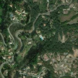 Vue satellite de Camping des Sources à Sainte-Croix-de-Caderle