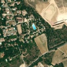 Vue satellite de Camping Le Ménèque à Saint-Pierre-de-Vassols