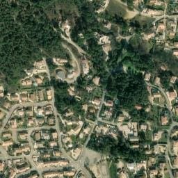 Vue satellite de Aire de service et de repos à Laudun l’Ardoise (Arènes) à Laudun-l'Ardoise