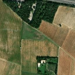 Vue satellite de Aire d'Orange-le Grès à Camaret-sur-Aigues