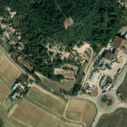 Vue satellite de Aire de camping-car Vignerons les quatre chemins à Tresques