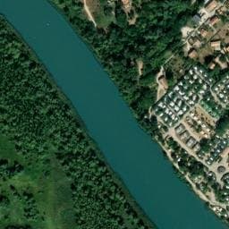 Vue satellite de Aire de camping-car à Volonne à Volonne