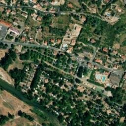 Vue satellite de Les Rivages à Lapanouse-de-Cernon