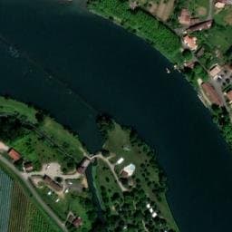 Vue satellite de Aire de camping-car à Les Barthes à Les Barthes
