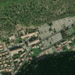 Vue satellite de Parking de la Grande fontaine à Champtercier