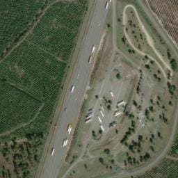 Vue satellite de Aire d'Onesse-et-Laharie-Est à Onesse-Laharie