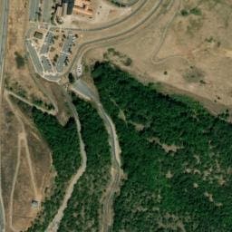 Vue satellite de Aire du Viaduc de Millau à La Bastide-Pradines