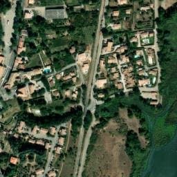 Vue satellite de Aire de camping-car Chateau-Arnoux à L'Escale