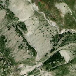 Vue satellite de Cabane de bas Pasqueires à Villeneuve-d'Entraunes