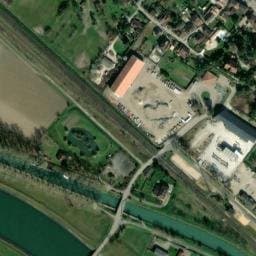 Vue satellite de Fontaine de la halte fluviale de Malause à Malause