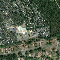 Vue satellite de Siblu Les Dunes de Contis à Saint-Julien-en-Born