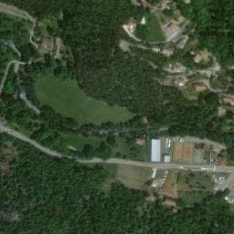Vue satellite de Aire de camping-cars de Valleraugue à Val-d'Aigoual