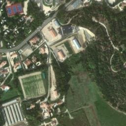 Vue satellite de La Sainte-Croix à Loriol-du-Comtat