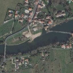 Vue satellite de Camping municipal à Lamothe-Capdeville