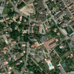 Vue satellite de Camping municipal Le Colombier à Bioule