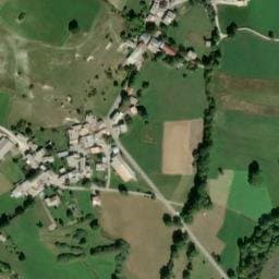 Vue satellite de Fontaine de la Batie (centre village) à Thorame-Basse